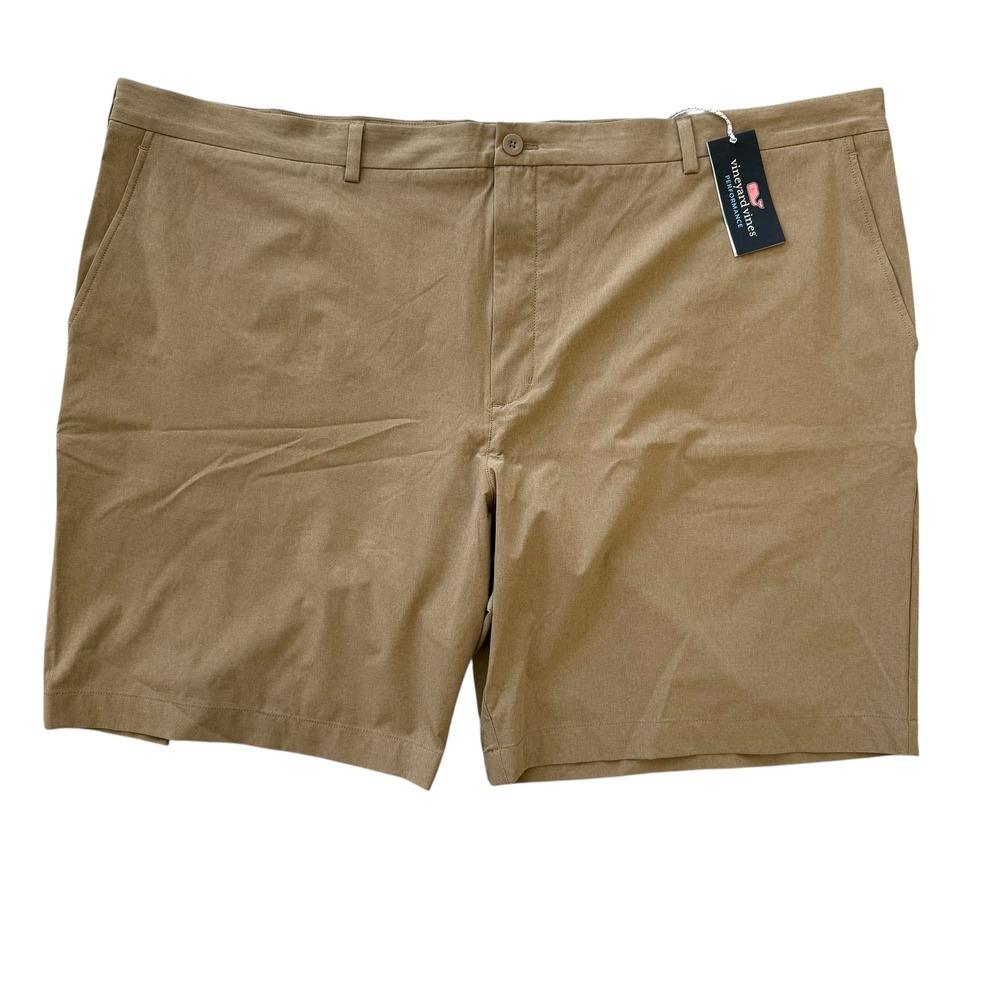 Vineyard‎ Vines 52XB 9.5" Khaki Men's Performance Breaker Shorts NWT